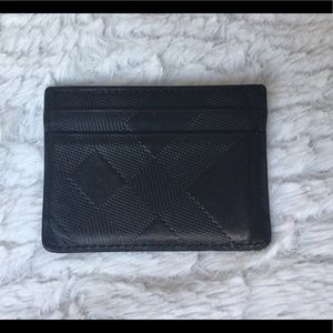 Burberry check card holder